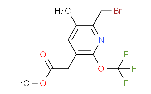 Methyl 2-(bromomethyl)-3-methyl-6-(trifluoromethoxy)pyridine-5-acetate