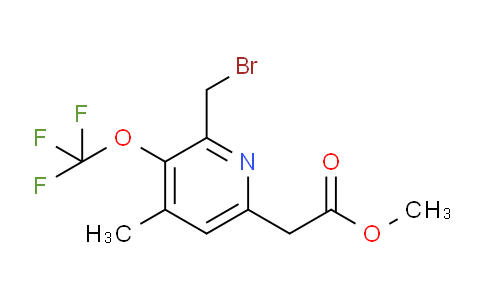 Methyl 2-(bromomethyl)-4-methyl-3-(trifluoromethoxy)pyridine-6-acetate