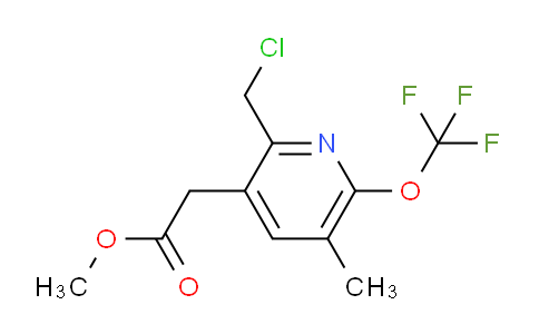 Methyl 2-(chloromethyl)-5-methyl-6-(trifluoromethoxy)pyridine-3-acetate