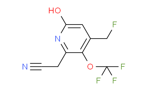 4-(Fluoromethyl)-6-hydroxy-3-(trifluoromethoxy)pyridine-2-acetonitrile