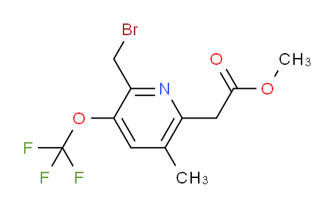 AM21045 | 1361735-79-6 | Methyl 2-(bromomethyl)-5-methyl-3-(trifluoromethoxy)pyridine-6-acetate