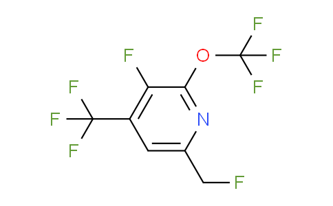 3-Fluoro-6-(fluoromethyl)-2-(trifluoromethoxy)-4-(trifluoromethyl)pyridine