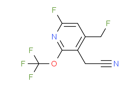 6-Fluoro-4-(fluoromethyl)-2-(trifluoromethoxy)pyridine-3-acetonitrile