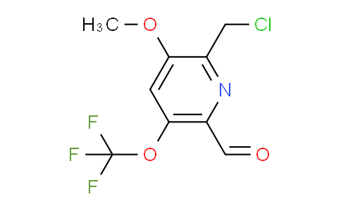 2-(Chloromethyl)-3-methoxy-5-(trifluoromethoxy)pyridine-6-carboxaldehyde