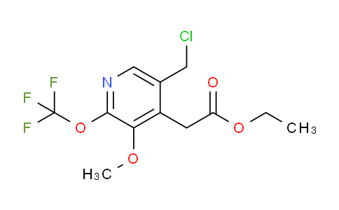Ethyl 5-(chloromethyl)-3-methoxy-2-(trifluoromethoxy)pyridine-4-acetate