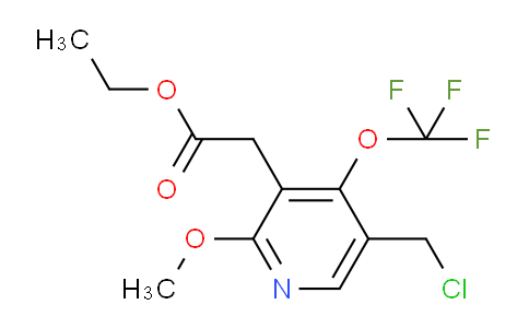 Ethyl 5-(chloromethyl)-2-methoxy-4-(trifluoromethoxy)pyridine-3-acetate