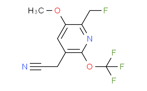 2-(Fluoromethyl)-3-methoxy-6-(trifluoromethoxy)pyridine-5-acetonitrile