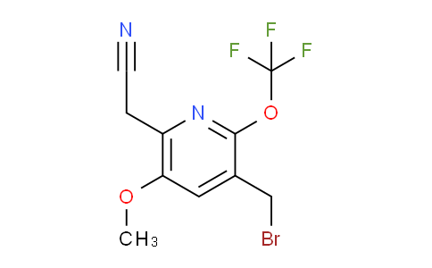 3-(Bromomethyl)-5-methoxy-2-(trifluoromethoxy)pyridine-6-acetonitrile