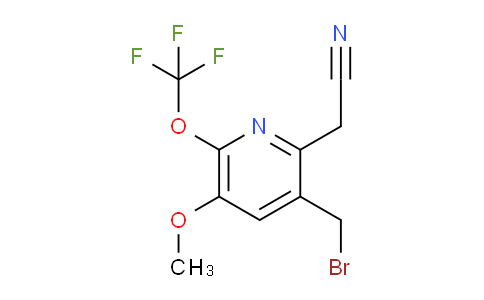 3-(Bromomethyl)-5-methoxy-6-(trifluoromethoxy)pyridine-2-acetonitrile