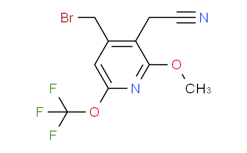 4-(Bromomethyl)-2-methoxy-6-(trifluoromethoxy)pyridine-3-acetonitrile