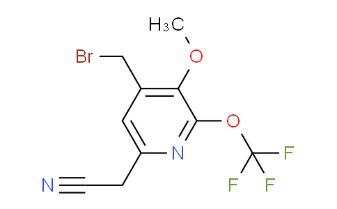4-(Bromomethyl)-3-methoxy-2-(trifluoromethoxy)pyridine-6-acetonitrile