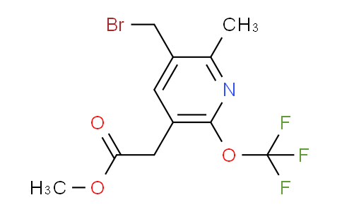 Methyl 3-(bromomethyl)-2-methyl-6-(trifluoromethoxy)pyridine-5-acetate