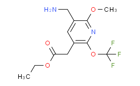 AM210603 | 1806755-84-9 | Ethyl 3-(aminomethyl)-2-methoxy-6-(trifluoromethoxy)pyridine-5-acetate