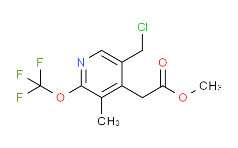 Methyl 5-(chloromethyl)-3-methyl-2-(trifluoromethoxy)pyridine-4-acetate
