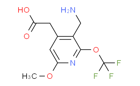 3-(Aminomethyl)-6-methoxy-2-(trifluoromethoxy)pyridine-4-acetic acid