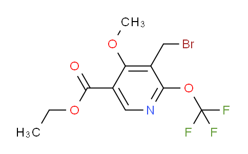 Ethyl 3-(bromomethyl)-4-methoxy-2-(trifluoromethoxy)pyridine-5-carboxylate