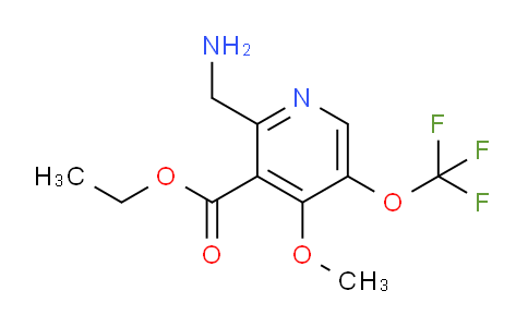 Ethyl 2-(aminomethyl)-4-methoxy-5-(trifluoromethoxy)pyridine-3-carboxylate
