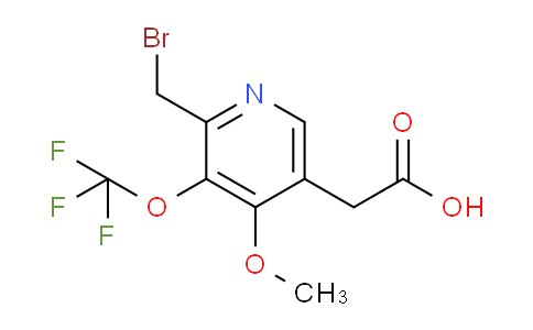 2-(Bromomethyl)-4-methoxy-3-(trifluoromethoxy)pyridine-5-acetic acid