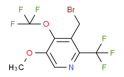 3-(Bromomethyl)-5-methoxy-4-(trifluoromethoxy)-2-(trifluoromethyl)pyridine
