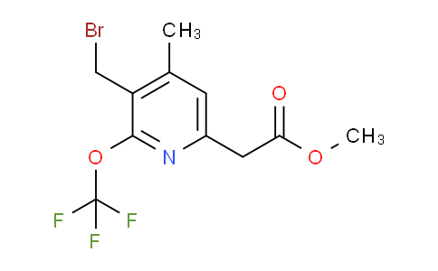 Methyl 3-(bromomethyl)-4-methyl-2-(trifluoromethoxy)pyridine-6-acetate