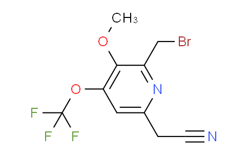AM210644 | 1804352-49-5 | 2-(Bromomethyl)-3-methoxy-4-(trifluoromethoxy)pyridine-6-acetonitrile