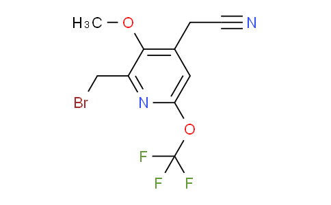 2-(Bromomethyl)-3-methoxy-6-(trifluoromethoxy)pyridine-4-acetonitrile