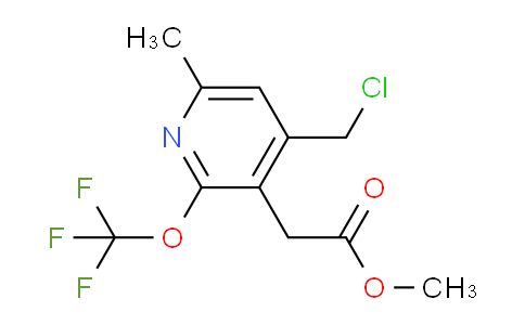 Methyl 4-(chloromethyl)-6-methyl-2-(trifluoromethoxy)pyridine-3-acetate