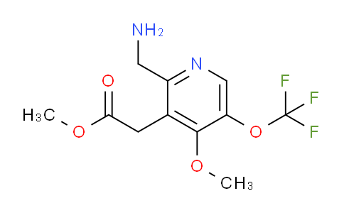 Methyl 2-(aminomethyl)-4-methoxy-5-(trifluoromethoxy)pyridine-3-acetate