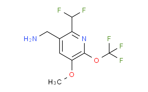 AM210676 | 1804352-27-9 | 3-(Aminomethyl)-2-(difluoromethyl)-5-methoxy-6-(trifluoromethoxy)pyridine
