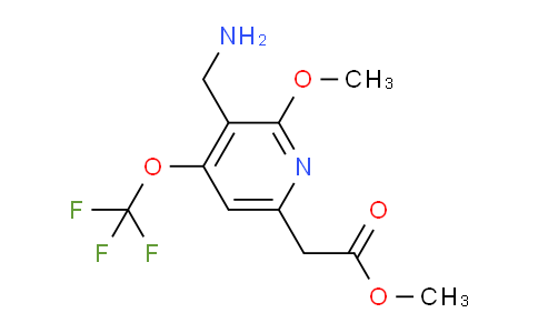 AM210697 | 1804628-88-3 | Methyl 3-(aminomethyl)-2-methoxy-4-(trifluoromethoxy)pyridine-6-acetate