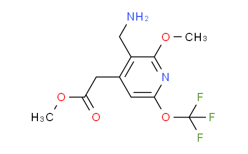 Methyl 3-(aminomethyl)-2-methoxy-6-(trifluoromethoxy)pyridine-4-acetate