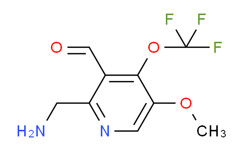 2-(Aminomethyl)-5-methoxy-4-(trifluoromethoxy)pyridine-3-carboxaldehyde