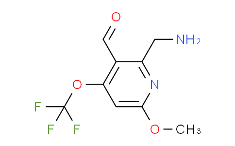 2-(Aminomethyl)-6-methoxy-4-(trifluoromethoxy)pyridine-3-carboxaldehyde