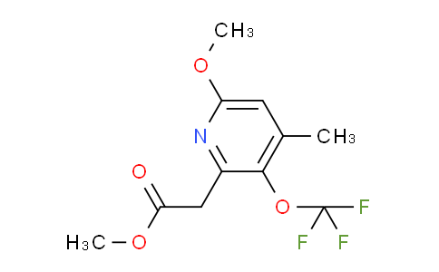 Methyl 6-methoxy-4-methyl-3-(trifluoromethoxy)pyridine-2-acetate