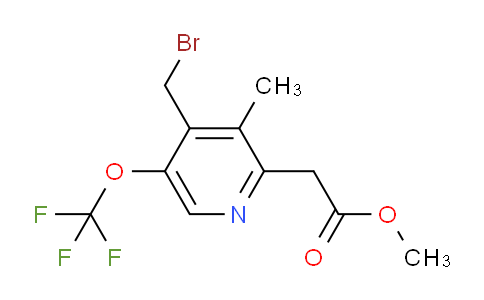 AM21080 | 1361892-89-8 | Methyl 4-(bromomethyl)-3-methyl-5-(trifluoromethoxy)pyridine-2-acetate