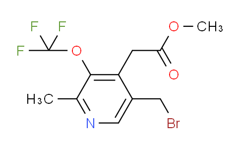 Methyl 5-(bromomethyl)-2-methyl-3-(trifluoromethoxy)pyridine-4-acetate