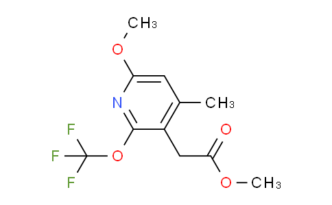 Methyl 6-methoxy-4-methyl-2-(trifluoromethoxy)pyridine-3-acetate