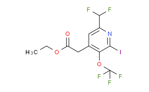 AM210856 | 1806186-55-9 | Ethyl 6-(difluoromethyl)-2-iodo-3-(trifluoromethoxy)pyridine-4-acetate