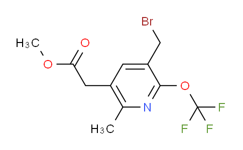 Methyl 3-(bromomethyl)-6-methyl-2-(trifluoromethoxy)pyridine-5-acetate