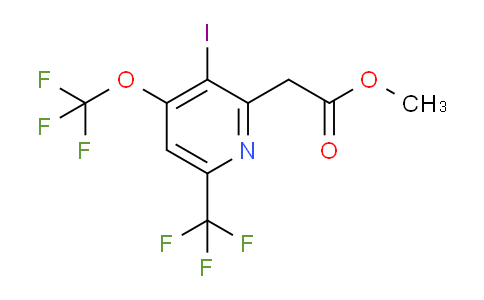 AM210910 | 1805110-25-1 | Methyl 3-iodo-4-(trifluoromethoxy)-6-(trifluoromethyl)pyridine-2-acetate