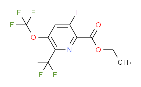 Ethyl 3-iodo-5-(trifluoromethoxy)-6-(trifluoromethyl)pyridine-2-carboxylate