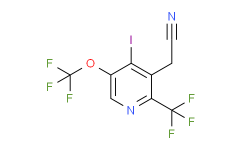 AM210942 | 1806744-93-3 | 4-Iodo-5-(trifluoromethoxy)-2-(trifluoromethyl)pyridine-3-acetonitrile