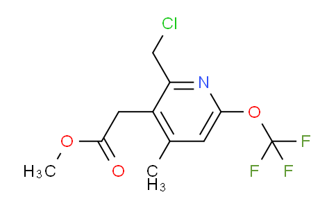 Methyl 2-(chloromethyl)-4-methyl-6-(trifluoromethoxy)pyridine-3-acetate