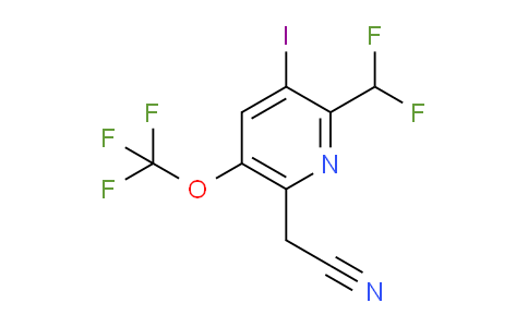 AM210958 | 1805077-26-2 | 2-(Difluoromethyl)-3-iodo-5-(trifluoromethoxy)pyridine-6-acetonitrile