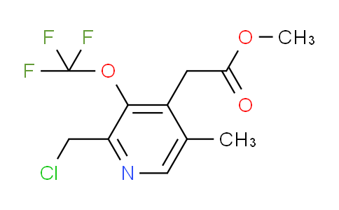 Methyl 2-(chloromethyl)-5-methyl-3-(trifluoromethoxy)pyridine-4-acetate