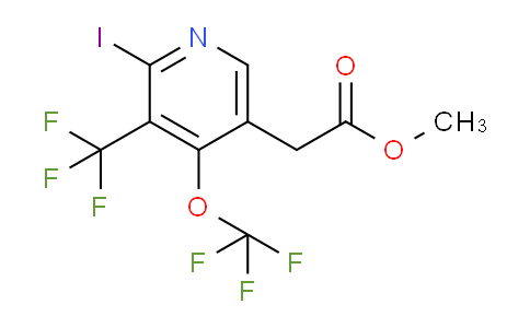 Methyl 2-iodo-4-(trifluoromethoxy)-3-(trifluoromethyl)pyridine-5-acetate