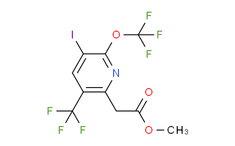 Methyl 3-iodo-2-(trifluoromethoxy)-5-(trifluoromethyl)pyridine-6-acetate