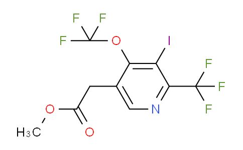 Methyl 3-iodo-4-(trifluoromethoxy)-2-(trifluoromethyl)pyridine-5-acetate