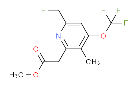 Methyl 6-(fluoromethyl)-3-methyl-4-(trifluoromethoxy)pyridine-2-acetate