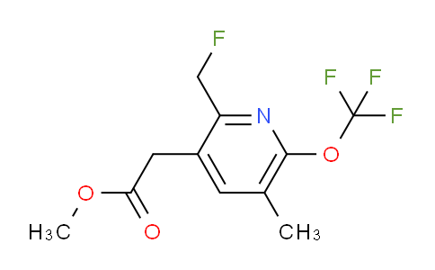 Methyl 2-(fluoromethyl)-5-methyl-6-(trifluoromethoxy)pyridine-3-acetate